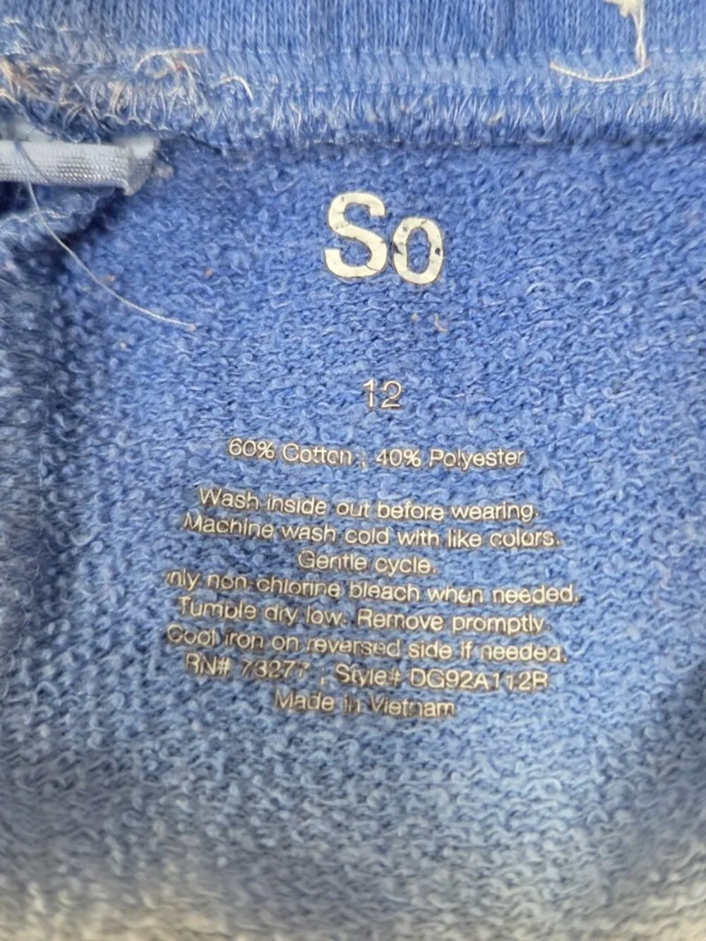 Terry cloth shorts